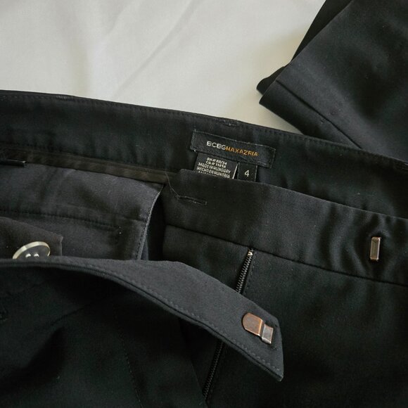 BCBGMaxAzria Dress Pants Trouser SZ 4 Black - Picture 7 of 10